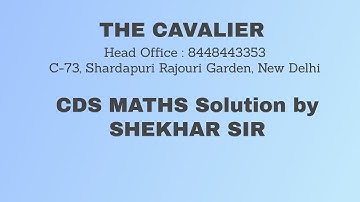 CDS 2 - 2019 Maths Paper Solution - How to Solve Fast and accurate CDS Maths Paper