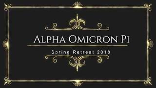 Alpha Omicron Pi Spring retreat 2018