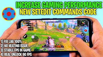 Increase Performance With SetEdit Commands | Increase Sensitivity + Touch Performance | No Root