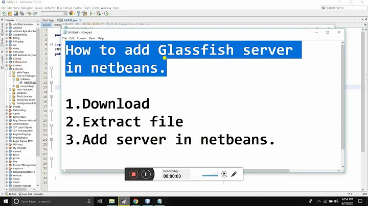 How to Download and add Glassfish server in netbeans IDE.