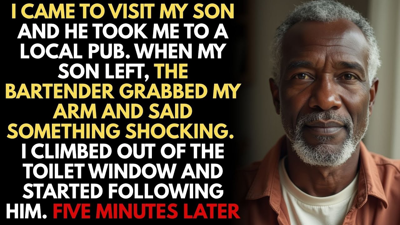 My Son Took Me To A Local Pub. The Bartender Grabbed My Hand And Said Something Shocking...