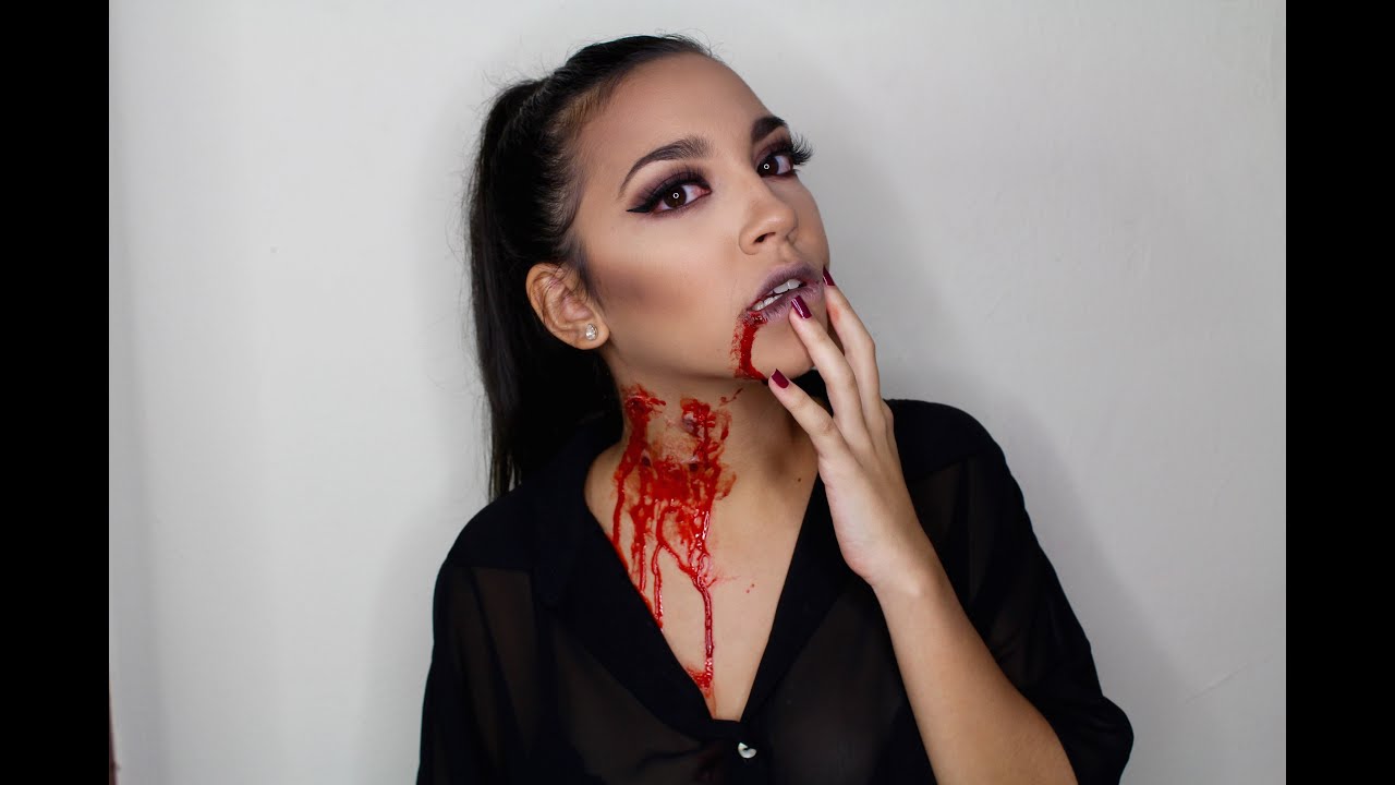 Transitioning Vampire Halloween Makeup Tutorial TulipHeels YouTube