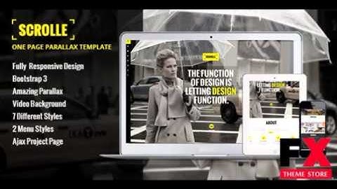 Preview Scrolle Responsive Parallax One Page Template