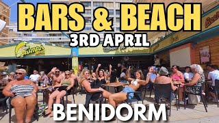 Benidorm - Packed Bars on the Strip & Crowded Levante Beach! 🍺