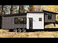 Amazing stunning custom built black white tiny house for sale