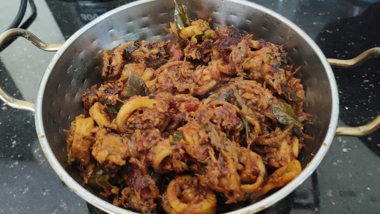 കൂന്തൽ (കണവ )റോസ്റ്റ് 👌🏼🔥💯