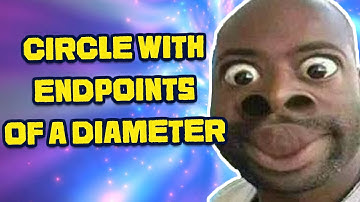 HOW TO FIND THE EQUATION OF CIRCLE GIVEN ENDPOINTS OF A DIAMETER (TAGALOG)