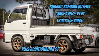 Subaru Sambar Buyers Guide 19901997 Review and tons of info!