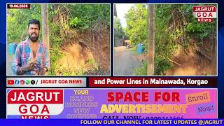 Residents Raise Safety Concerns Over Dangerous Trees and Power Lines in Mainawada, Korgao