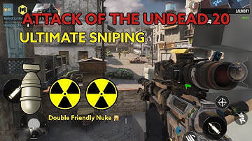 COD MOBILE: CRAZY SNIPPING | ATTACK OF THE UNDEAD 20 IN CROSSFIRE | GETTING DOUBLE NUKES WITH TEAM!