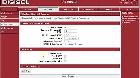 How to Disable WPS DG HR-3400 Router || Secure Router Wifi ||