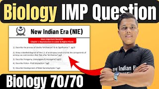 Biology IMP Question 70/70 | Biology Class 12th By New Indian Era (NIE) screenshot 2