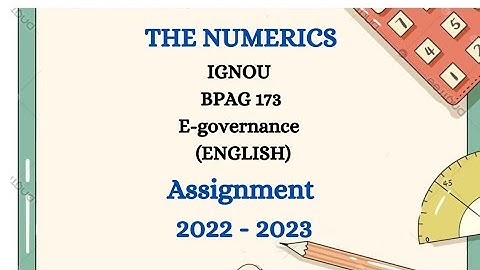 BPAG 173 Solved Assignment 2022-23 English Medium | BPAG 173 Solved Assignment 2022-23 Pdf