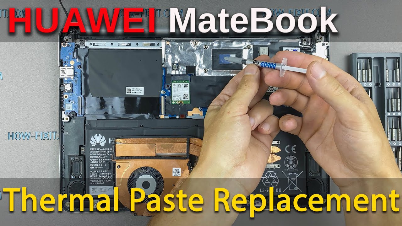 How to Repaste and Clean an Huawei Matebook D16 AMD Hvy Wap9 Laptop