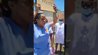 nurses protest abuse against their coworker