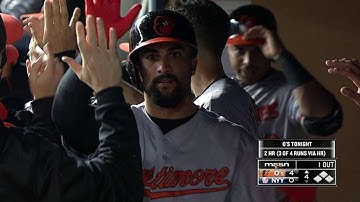 BAL@NYY: Markakis hammers a two-run shot to center