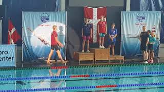 20180701 DÅM Long Jet 50fly winners getting medals