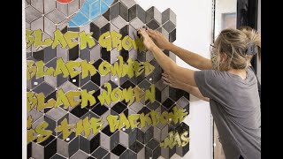 The Get Down Coffee Co Tile Mural Collaboration