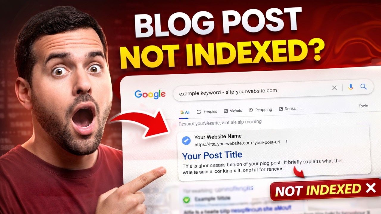 How to Fix Blog Post Not Showing on Google? BootVeda - YouTube