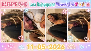 🔴[MULTI SUB] KATSEYE 캣츠아이 Lara Rajagopalan Weverse Live 260511 #lararaj #lara #katseye #캣츠아이 screenshot 4
