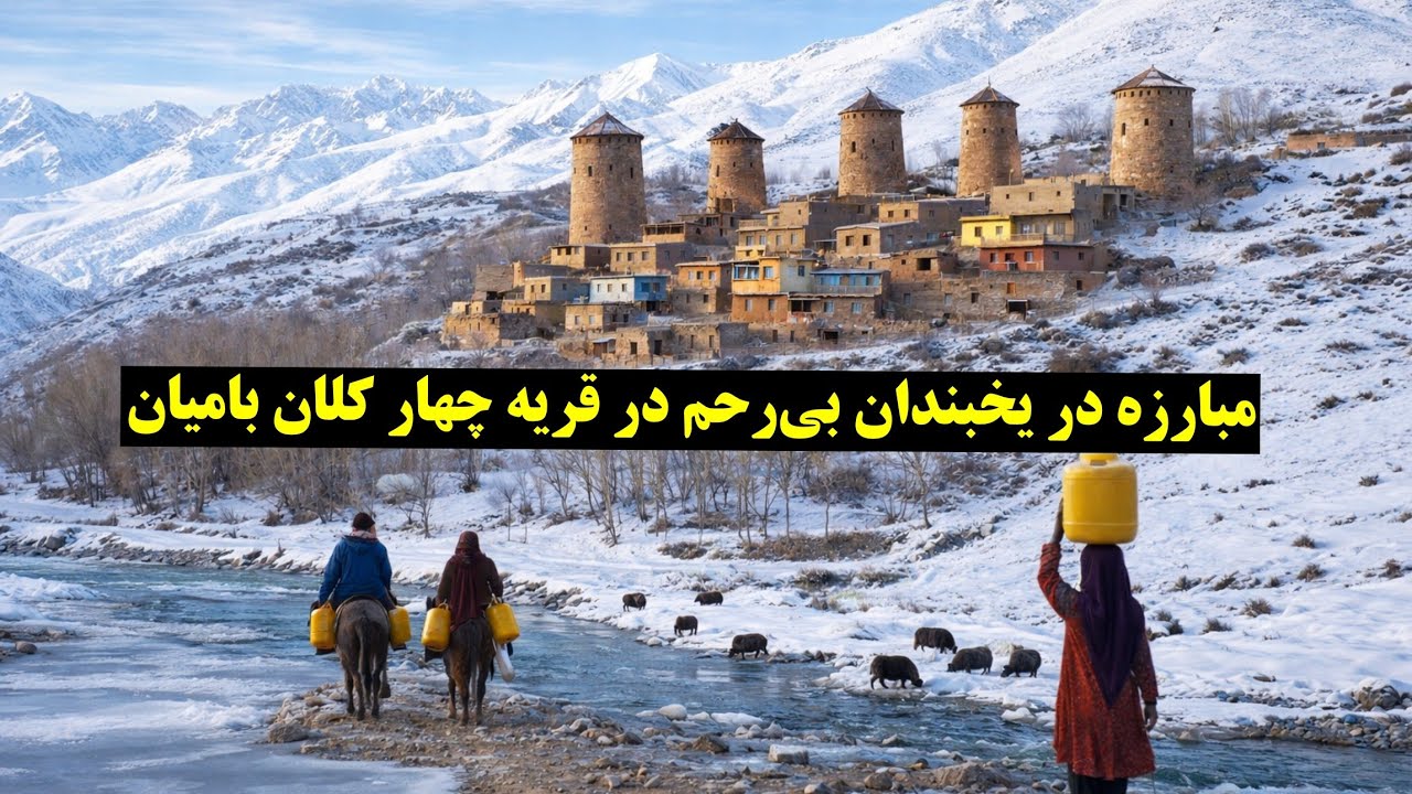 سفر به قریه‌ی چهار کلان شبر بامیان که زمستان سرد و طولانی دارد.