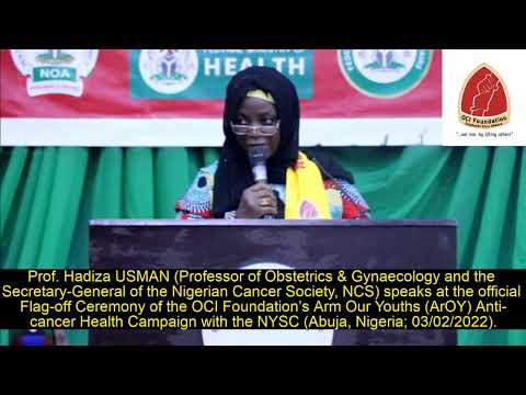 Speech by Prof. Hadiza USMAN of the NCS at the NYSC-OCI Foundation’s ArOY Campaign Flag-off (3/2/22)