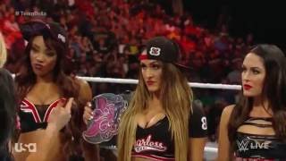 (720pHD): WWE Raw 09.07.15: Team Bella \& Team PCB