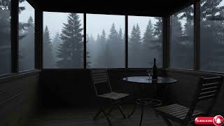 Rainy Night in the Forest Bedroom 🌲 | Sleep Instantly with Cozy Rain Ambience