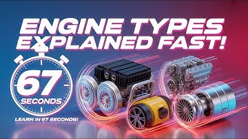 Car Engine Types Explained | Inline, V, Rotary & Boxer in 67 Seconds