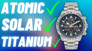 Citizen Promaster Skyhawk A-T Titanium Blue Angels Watch OVERVIEW! (JY8101-52L) // Pilot's Watch!