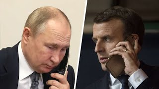 ПУТИН ПРОВЕЛ ПОЛИТИНФОРМАЦИЮ ДЛЯ МАКРОНА