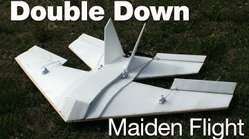 Maiden flight of my Double Down scratch-built plane
