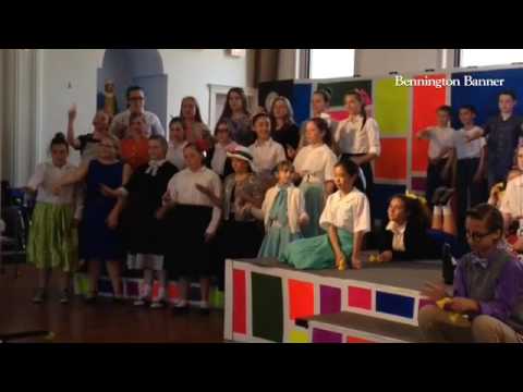 Students of The School of Sacred Heart St. Francis de sales rehearse scenes from bye-bye Birdie on W