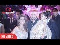 Harbhajan singh with wife geeta basra and daughter hinaya heer at ambani grand engagement party