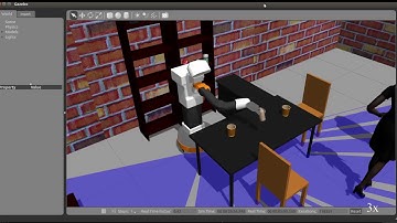 Pouring demonstration Simulation of TIAGo robot in Gazebo and ROS