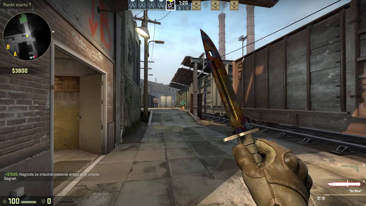 CS:GO - Bagnet Tęczowe utwardzenie - Bayonet Case Hardened Field Tested ...