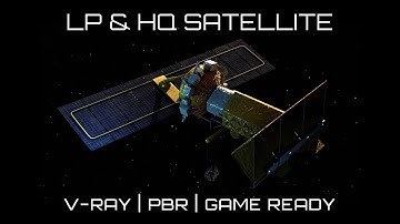 Realistic Satellite High-Quality 3D Model Game Ready