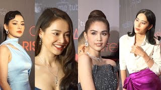 Nhã Phương bất ngờ gợi cảm, Ngọc Trinh lại kín mít, Trấn Thành hề hước trên thảm đỏ WebTVAsia Awards