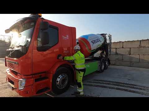 Sveriges första serietillverkade eldrivna betongbil - video from Thomas Concrete Group