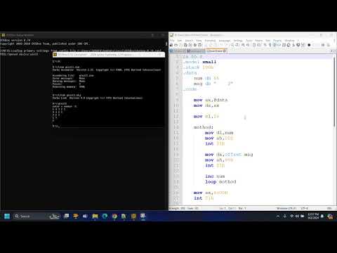 Nested loop example in assembly programming 11 | inc and dec |EMU 8086 | #inc #dec