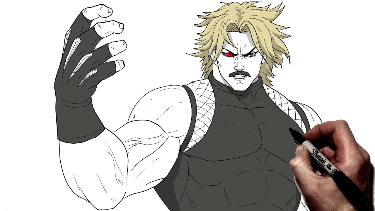 How To Draw Rugal Burnstein | Step By Step | King Fighters - YouTube