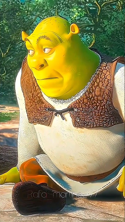 Shrek Fazendo Chamada de Video Pro Burro 