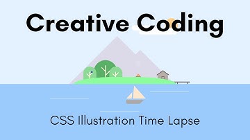 Creative Coding | Little Island | CSS Illustration Time Lapse