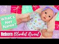 Special Reborn Blanket Reveal &amp; Name Reveal! Unwrapping New Outfits &amp; Changing The Baby.
