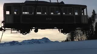 Restaurieren eines historischen Bahnwagens der Appenzeller Bahnen