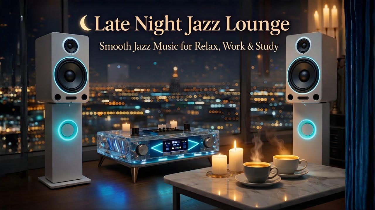 Late Night Jazz Lounge 🌙 Smooth Jazz Music for Relax, Work & Study