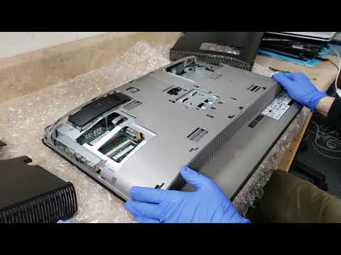 How to remove hard drive & RAM on Lenovo IdeaCentre B540. All-in-One. No Screwdriver Needed.  4K UHD