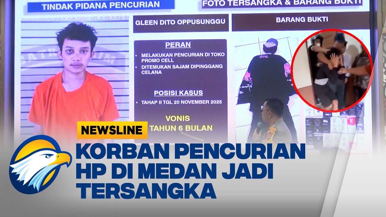 Diduga Aniaya Pelaku Pencurian HP, Korban Jadi Tersangka - [Newsline]