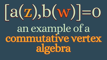 A commutative vertex algebra.