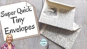 DIY Recycled Book Page Tiny Envelopes in minutes!